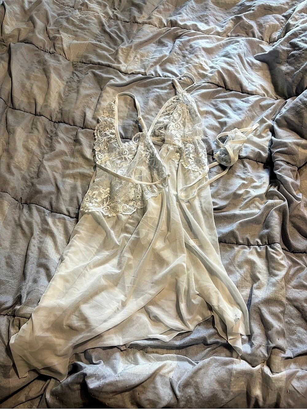 Lace Chemise in White new